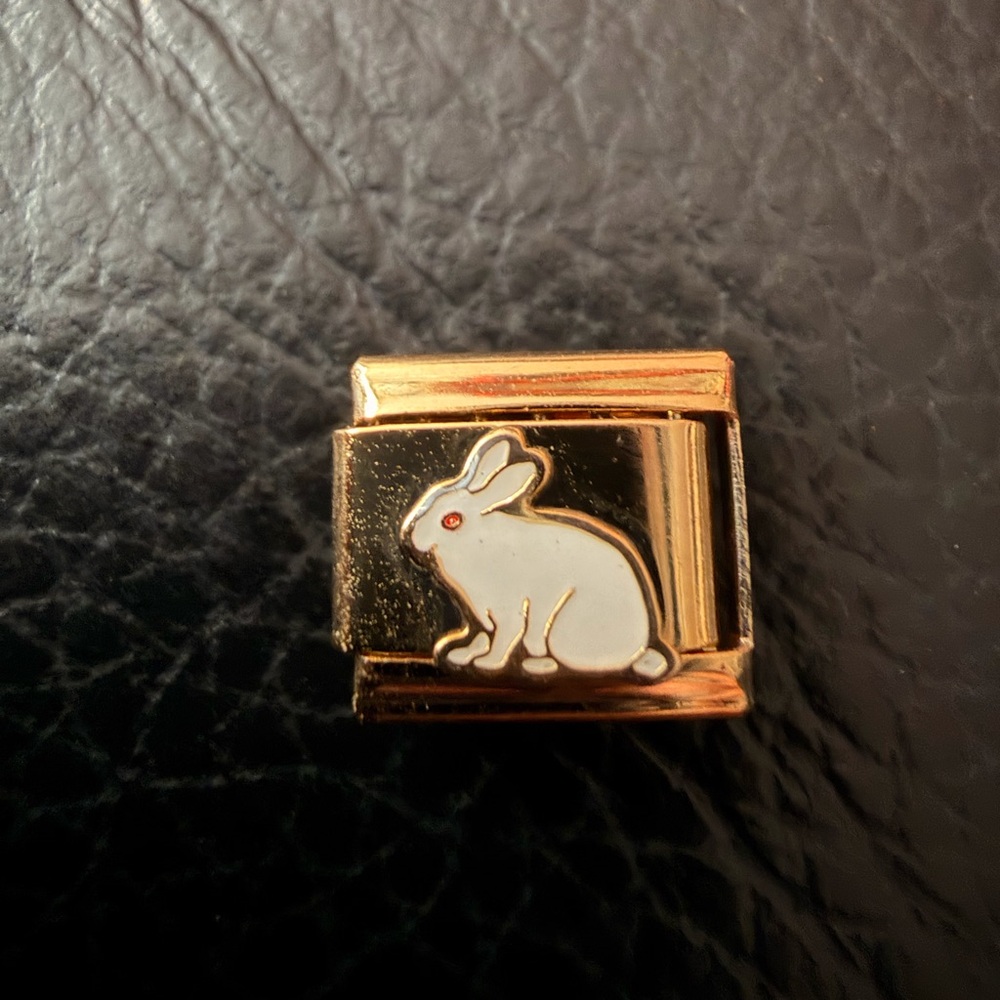 Bunny Rabbit Italian Charm – Gold Tone